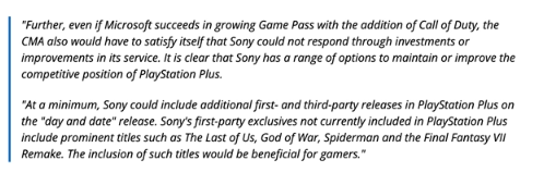 微软建议索尼让第一方游戏首发加入 PS Plus 订阅库，从而与 XGP 竞争