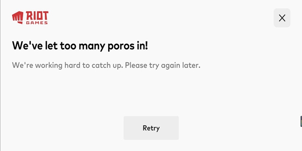 英雄联盟手游weve let too many poros in意思及解决方法