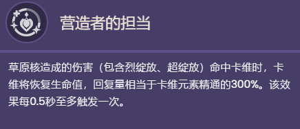 原神卡维的天赋效果是什么