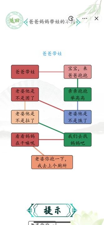 汉字找茬王男女带娃怎么过？爸爸妈妈带娃的不同攻略[多图]