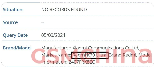 Redmi K70 Ultra/Xiaomi 14T Pro手机曝光：预计8/9月亮相，搭载联发科旗舰芯片