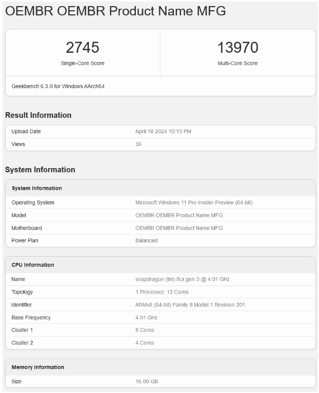 Arm版Surface Laptop 6配置揭晓：内置高通骁龙X Elite与16GB高速内存